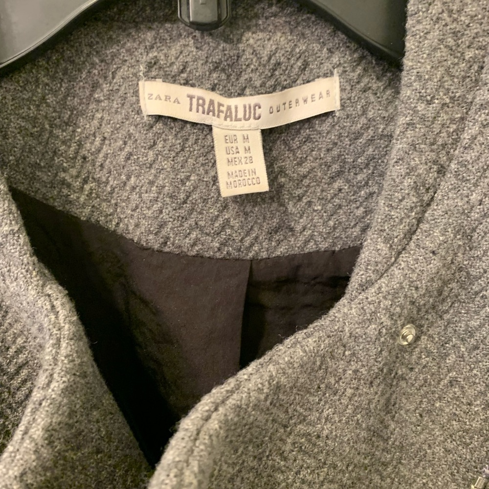 Zara Trafaluc Gray Bomber Jacket - image 2